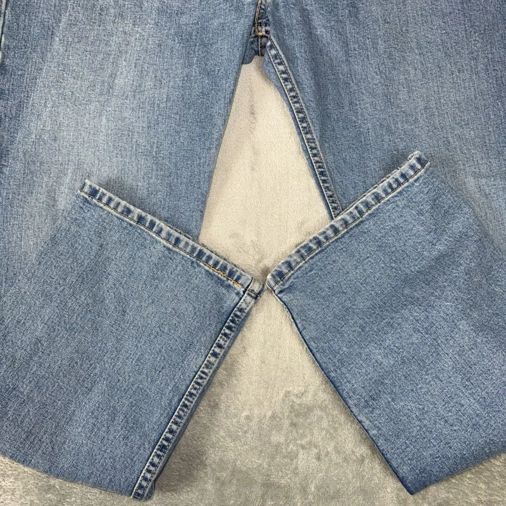 Levis Red Tab 505 Regular Straight‎ Mens 42X32 Medium Stone Wash 100% Cotton